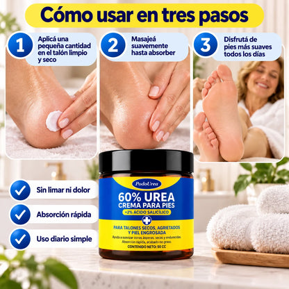PodoUrea 60% Para Talones Secos