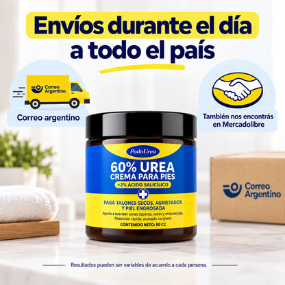 PodoUrea 60% Para Talones Secos